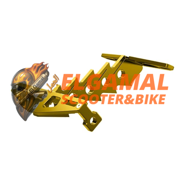 حامل نمره المونيوم خلفي (للموتسيكلات فقط)