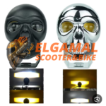 فوج جمجمه حجم كبير  اصفر وابيض ثابت ورعاش